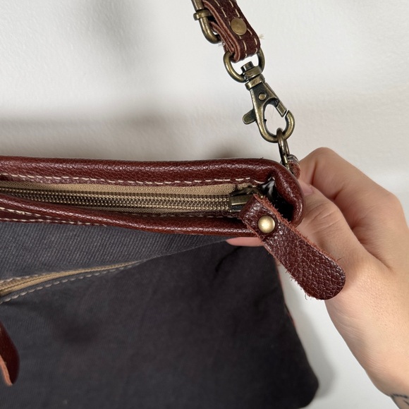 Myra Bag Red and Brown Floral Crossbody - Picture 6 of 6